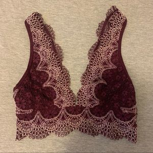 Victoria’s Secret Long Line Plunge Lace Bralette